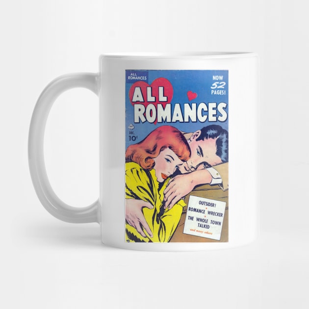 All Romances Vintage Comic Book Cover by Slightly Unhinged